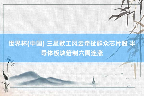 世界杯(中国) 三星歇工风云牵扯群众芯片股 半导体板块箝制六周连涨
