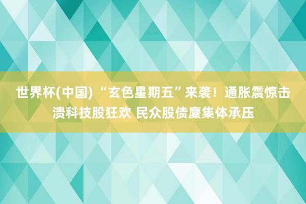 世界杯(中国) “玄色星期五”来袭！通胀震惊击溃科技股狂欢 民众股债麇集体承压