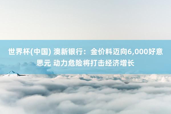 世界杯(中国) 澳新银行：金价料迈向6，000好意思元 动力危险将打击经济增长