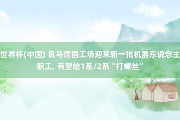 世界杯(中国) 良马德国工场迎来新一批机器东说念主职工， 有望给1系/2系“打螺丝”